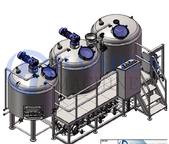 15BBL Brasserie 3 cuves MT/LT+BK+WT